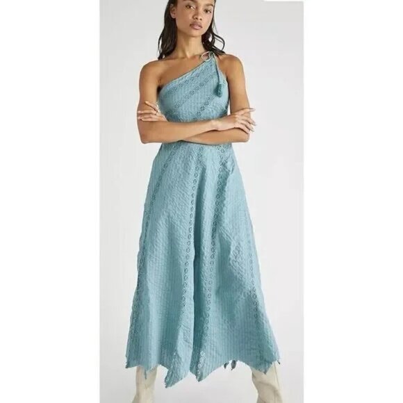 Free People Dresses & Skirts - Free People Bella One-Shoulder Maxi Dress SZS